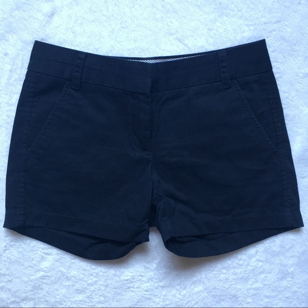 J Crew Navy Blue Chino Shorts